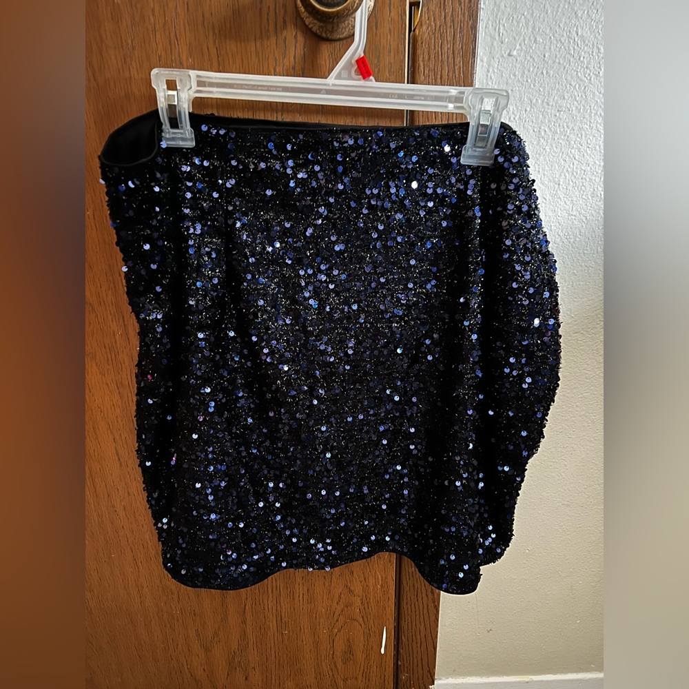 Sequin mini skirt